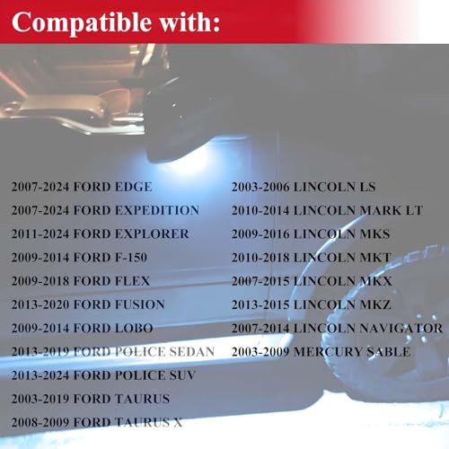 2 Pcs Luz LED para Espejo Lateral Ford F150 2009-2014 miniatura 2