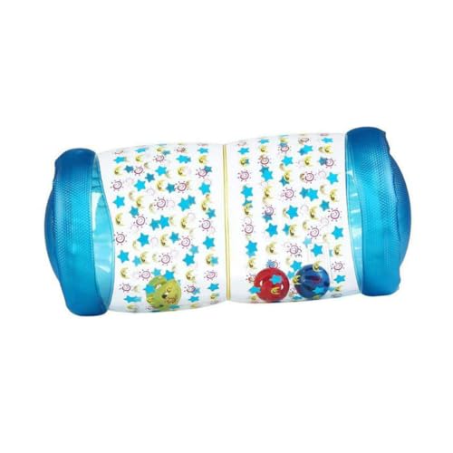FIXOSHEE Rodillo Inflable para Gatear Niña Juguete de Entrenamiento de Coordinación Material Seguro y Resistente Color Azul para Desarrollo Temprano y Práctica Casa