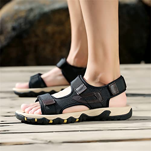 Sandals for Men Sandals Leisure Beach Shoes Outdoor Water Shoes Hiking Climbing Fishing Sandals(D,47 Code)3