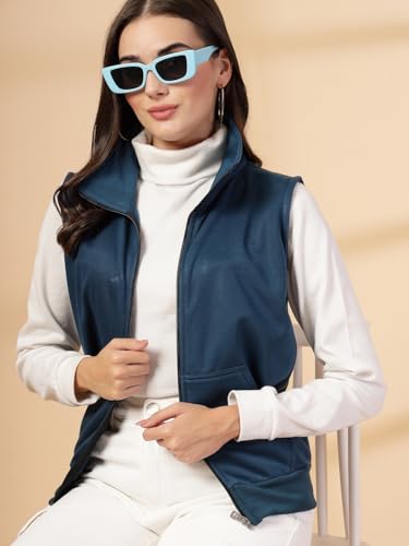 Image of UZARUS Women's Half Sleeves Cotton Fleece Premium Jacket