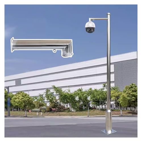 Poteau pour caméra de sécurité extérieure anti-vibration mât de 2,5m résistant