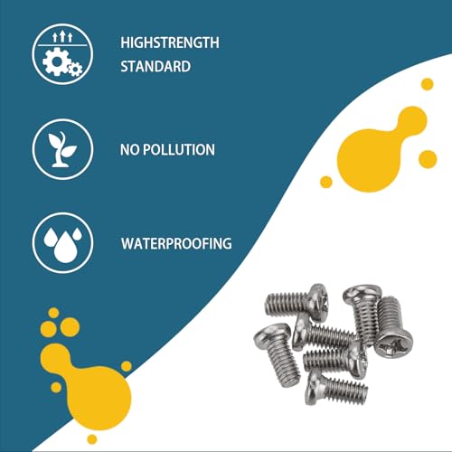 1140 Pcs Tiny Screws for Electronics, M1.4 M1.6 M1.7 M2 M2.5 M3 Round Head Mini Screws, Replacement Computer, Small Machine Assortment Kit (1140)