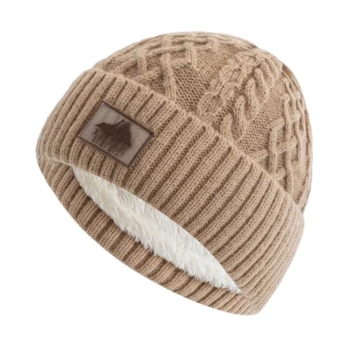 Gorro de invierno para hombre y mujer con forro de felpa suave
