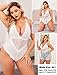 Avidlove White Lingerie for Women Lace Bodysuit One Piece Teddy Lingerie, White S
