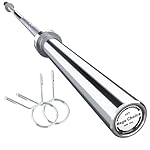 7FT Olympic Barbell, 1500lbs Capacity Weight Bar For Weightlifting and Powerlifting 45lb, Weight Bar Fit 2” Standard Weights