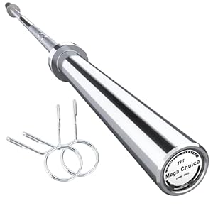 7FT Olympic Barbell, 1500lbs Capacity Weight Bar For Weightlifting and Powerlifting 45lb, Weight Bar Fit 2” Standard Weights