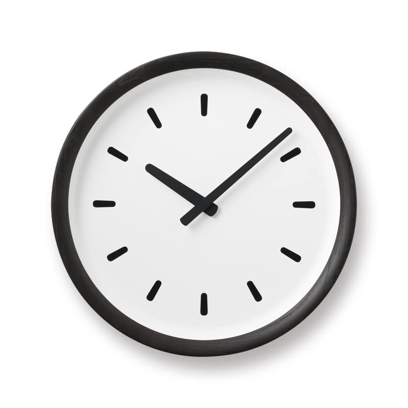 Amazon.co.jp: レムノス 掛け時計 アナログ ベイスン ライン 天然色木