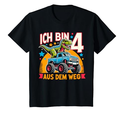 Kinder Ich bin 4 4. Geburtstag Junge Vier Jahre Jungs T-Shirt
