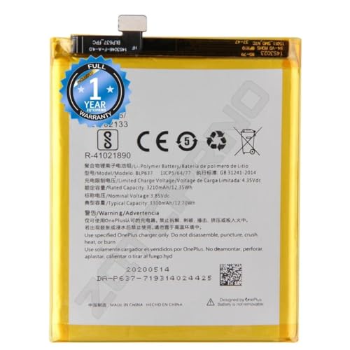 Image of Orignal BLP637 Battery for OnePlus 5 / OnePlus 5T Battery with 1 Year Warranty****(N13)