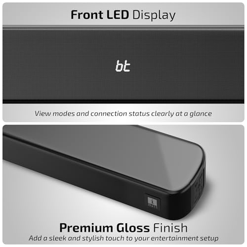 Image of iBall Cinebar 100 220W Soundbar, 2.1 Channel, Deep Bass, 16.5 cm Subwoofer, AuralSphere Surround Audio, Quad Driver Audio, BT v5.3, HDMI ARC, Optical, USB, AUX, LED Display, Wall Mountable, EQ Modes