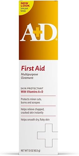 AD First Aid Ungüento - Protector hidratante de la piel para manos codos cura y labios secos agrietados uso después del lavado de manos el embalaje