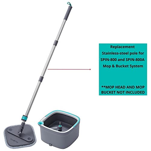 True & Tidy Replacement Mop Pole Handle For Spin-800 And Spin-800A Mop And Bucket System (Mop Head And Mop Bucket Not Included) #TOP1