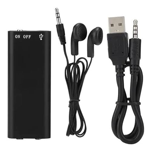 Mini Gravador Voz Som Digital Super Pequeno - Micro Escuta No Carro Grava 96 Horas 3 Em 1 Mp3 Player