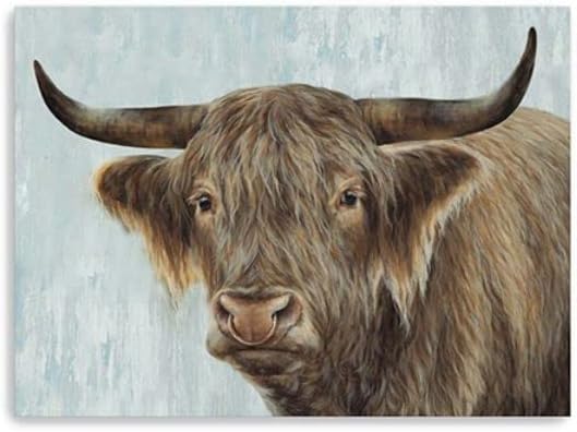 24 x 18 in. Brown Bold No Bull Canvas Wall Art