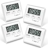 Große Ziffern Timer: Mit dem übersichtlichen Display mit großem LCD-Bildschirm und klaren Zahlen brauchen Sie nur einen Blick, auch von über den Raum aus, um das Display leicht zu lesen, geeignet für verschwommene Sicht oder ältere Menschen.