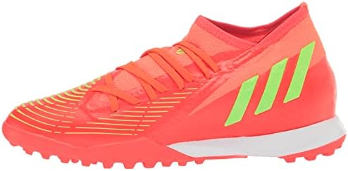 adidas Unisex Edge.3 Predator Turf Soccer Shoe, Solar Red/Solar Green/Black, 9 US Men | Image 7