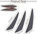 Ygapuzi 12 Pcs Universal Car Spoiler Canards Kit Personalized Crescent Cars Front Bumper Lips Splitter Car Body Decoration Decal Sticker Accessories for Car SUV Truck (Carbon Fibre)