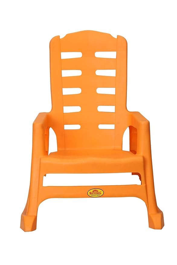 National Plastic Babylon Kid's Rocking Chair – Orange | Comfortable & Durable Plastic Rocker for Kids | Lightweight Indoor Outdoor Baby Chair | Nursery, Playroom & Garden Seating | Age 1 to 10 Yr-image-48