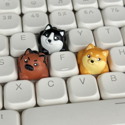 Tecla de resina artesanal de perro 3D, el accesorio ideal para tu teclado mecánico gamer 3