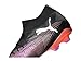 PUMA Men's Future 8 Pro Firm, Artificial Ground Soccer Cleats Sneaker, Black White-Glowing Red, 10.5