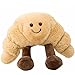 Bhgvtz Croissant Peluche de Juguete Simulación Creativa Smiley Croissant, Pan Muñeco de Peluche Decoración de Fiesta Pan Comida Sofá Cojín Muñeco de Peluche Juguete Niños(a)