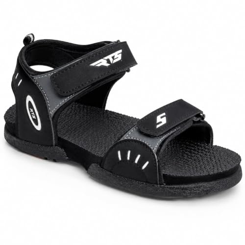 Image of RTS Boys Sports Sandals | Lightweight Adjustable Outdoor Sandals for Boys | Soft Cushioned Footbed | Anti-Skid Durable Sole | Comfortable Velcro Walking Sandals for Daily Wear, School, Travel & Play