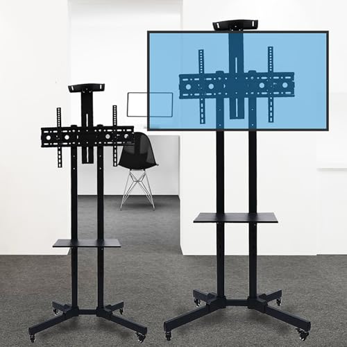 Soporte móvil para TV de 32-65 pulgadas con ruedas y altura ajustable miniatura 4