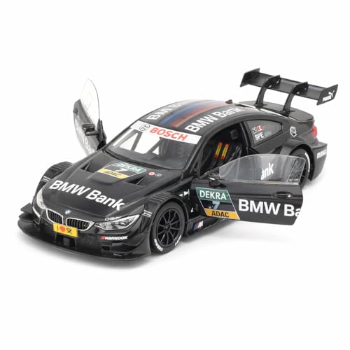 Image of Wizplex RMZ Hobby BMW M4 DTM 2017 Die-Cast Car 1:32 Scale Model Vehicle BMW Bank #7 Black Pull Back Toy for Boys