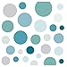 Little Deco Wandaufkleber 86 Punkte Kinderzimmer Kreise Junge I Mint grau blau I Wandtattoo Klebepunkte Wandsticker Set Dots bunt selbstklebend DL539-21