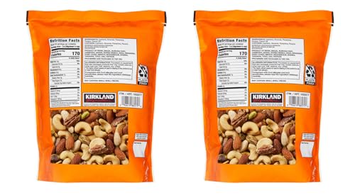 KIRKLAND SIGNATURE Qnkdqk Extra Fancy Unsalted Mixed Nuts 2.5, 2 Pack Of 40 Ounce
