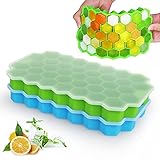 bandeja 2p ✨【Bandeja de hielo de silicona multiusos】: estas bandejas de hielo de silicona se aplican a -104 ℉ ~ 450 ℉ (-40 ℃ ~ 240 ℃). se puede servir como depósito de alimentos para bebés, en etapa de destete para conservar todas las frutas/verduras en puré o leche materna. También se puede utilizar como molde para muffins o cupcakes, gelatina. Fácil de limpiar y apto para lavavajillas.