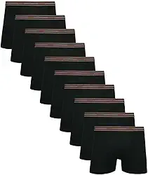 Kit 10 Cuecas Lupo AM Boxer Preto