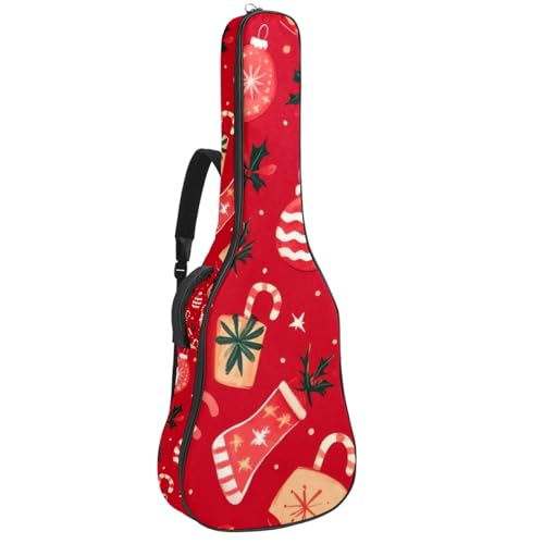 Housse guitare acoustique 109 cm imperméable en tissu Oxford léger et résistant pour transport