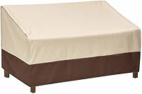 Vista 1 de loriano Funda de sofá de patio de 2 plazas, 100% impermeable para fundas de sofá biplaza al aire libre, tela Oxford 600D, fundas de muebles de patio