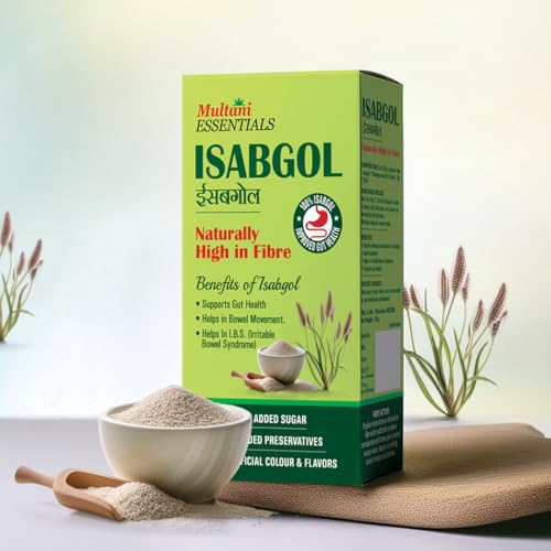 Image of Multani Essentials Isabgol (50gm) | Gut Health And Irritable Bowel Syndrome | Chemical Free | No Added Sugar Or Artificial Flavour | 100% Isabgol | Bowel Movement | Digestion & Gut Health