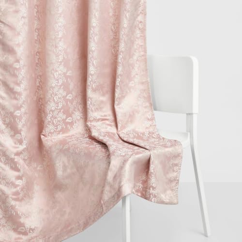 Image of haus & kinder Jacquard Door Curtains 7 Feet Long Pack of 1 Door Curtain, 7 Feet Curtains for Door (Spring Trellis, Beige 130x213 CM)