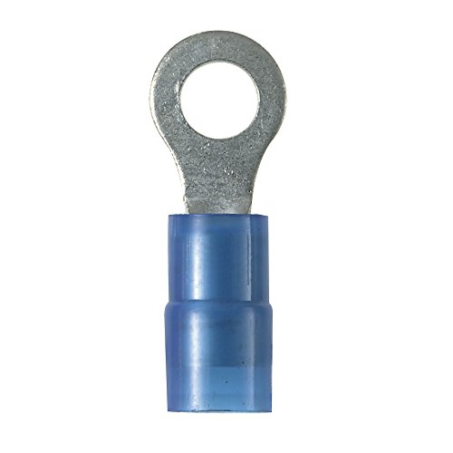 Panduit Pn14-38R-L Ring Terminal, Nylon Insulated, 18 - 14 Awg, 3/8-Inch Stud Size, Blue (50-Pack) #TOP17