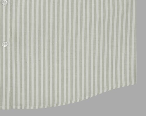 Image of GHPC 100% Cotton Striped Half Sleeves Regular Fit Formal Shirt for Men