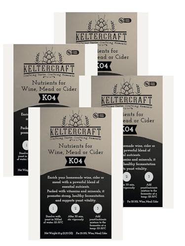 Keltercraft K04 Hefenährsalz [40g: Für 100L Wein/Met/Cider] Gärsalz Hefenahrung DAP mit Vitaminen Nährsalz für Gärung