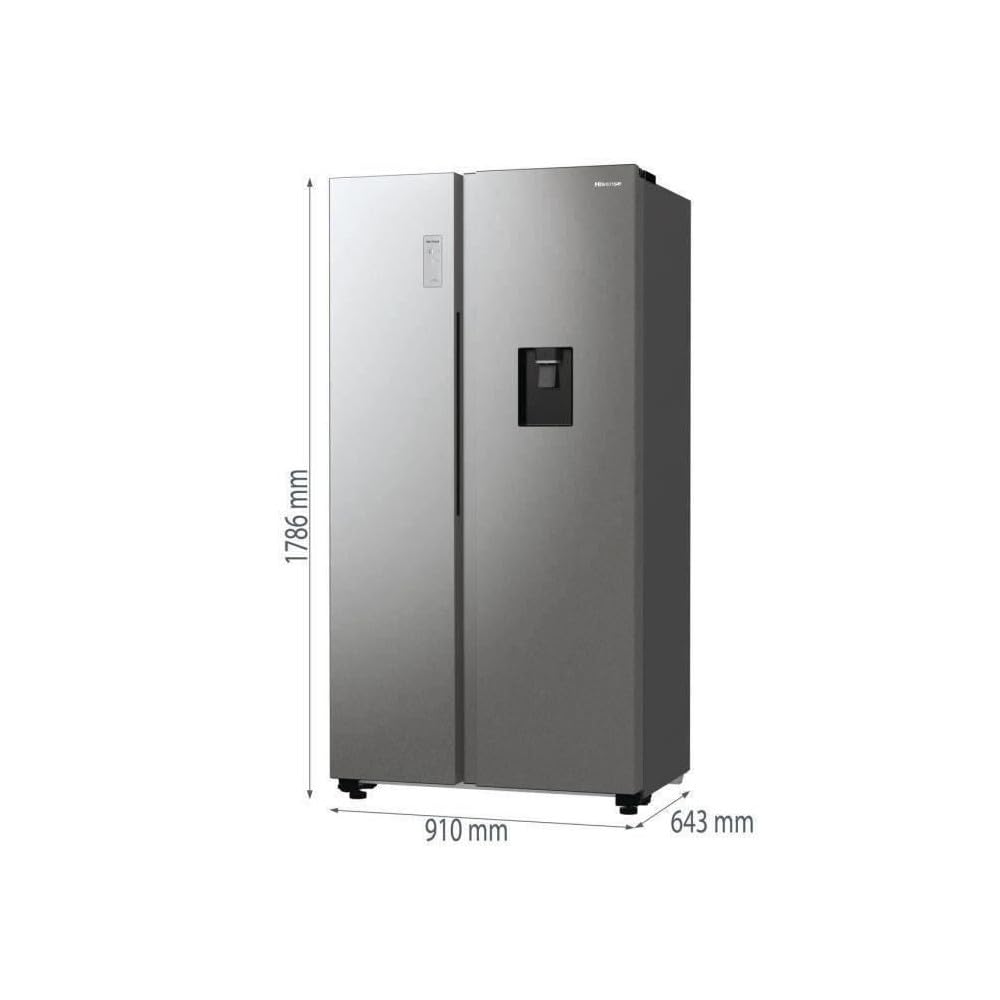 イレーナ Hisense RS711N4WCE - Lodówka Side by Side, Pojemność 547 l z