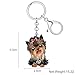 DALANE Acrílico Lindo Yorkshire Terrier Perro Llavero Cachorro Mascotas Joyería Regalos para Mujeres Niñas Niños Amantes Perros Llaves Coche Anillo Imagen de DALANE Acrílico Lindo Yorkshire Terrier Perro Llavero Cachorro Mascotas Joyería Regalos para Mujeres Niñas Niños Amantes Perros Llaves Coche Anillo