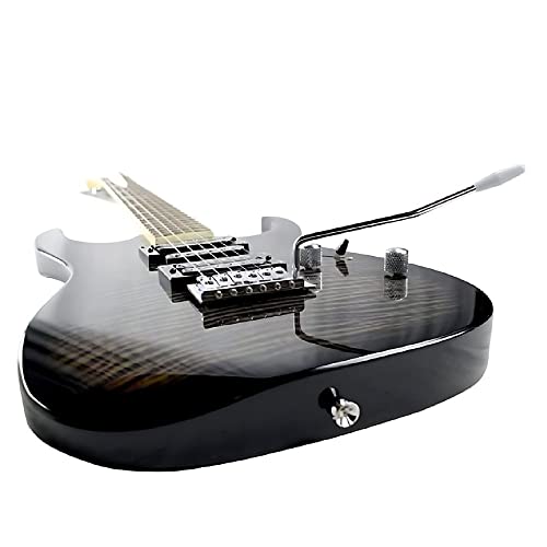 Image of VAULT RG1 Soloist Premium Basswood Electric Guitar (Black, Indian Laurel Fretboard)
