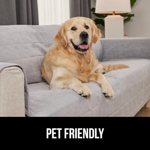 Gorilla Grip 840316708852 Patented Waterproof Slip-Resistant Oversized 78 Inch Sofa Protector Cover, For Leather Or Fabric Couch Cushion, Large Microsuede Furniture Covers Dogs Pets Machine Washable Slipcover thumb #8
