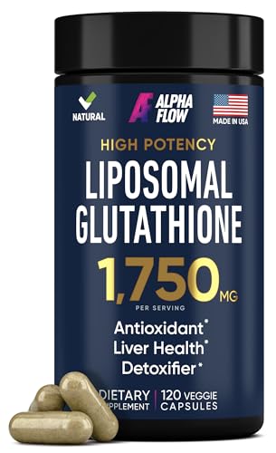 Liposomal Glutathione Supplement 1000MG + 750MG-...