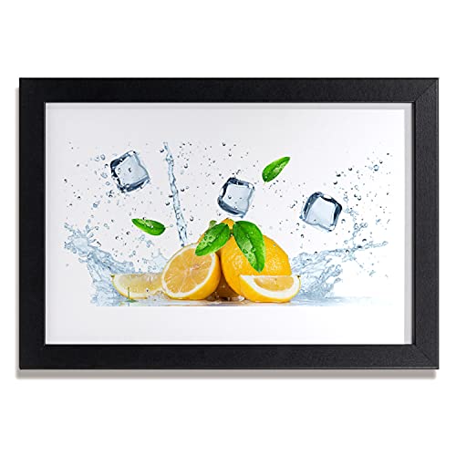 Affiche encadrée 30x20 cm cuisine de glace au citron sous cadre MDF Tulup