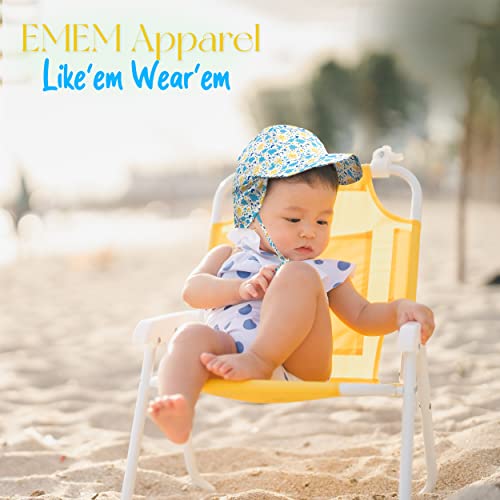 Protective Baby Sun Hat With Upf 50+ Protection Adjustable Infant Summer Beach Flap Hats For Boy & Girl Breathable Toddler Swim Pool Play Sunhat With Wide Brim Mint 2T-5T (48-54 Cm) #TOP5