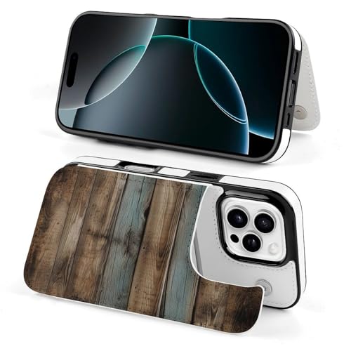 Étui iPhone 16 Pro portefeuille anti-rayures protégeant écran et cartes