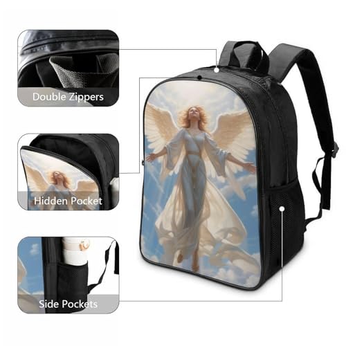 Mochila escolar Angel infantil 3D con gran capacidad para deporte 3