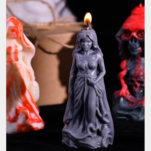 Moule bougie silicone Halloween lot de 4 pour démoulage facile résine