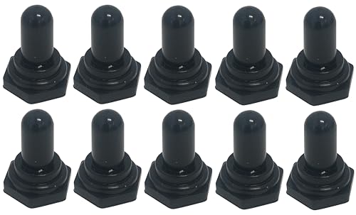 OCS Parts Toggle Switch Boot | Replacement Black Rubber Toggle Switches for 1/2